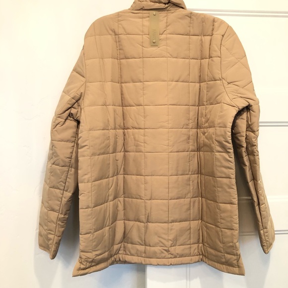 Rains Liner Shirt Jacket Size XL Quilted Waterproof Shacket Sand - Picture 4 of 8
